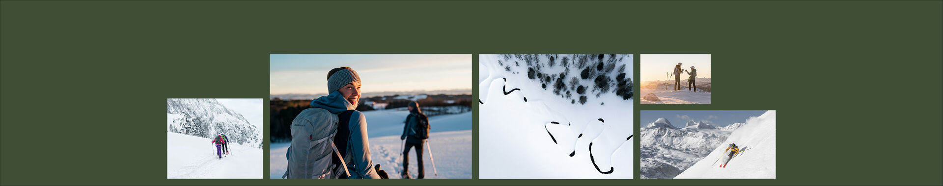 Header aus Winterbildern zu einem guten Miteinander in der Natur.