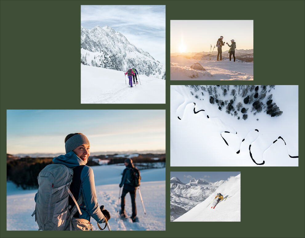 Header aus Winterbildern zu einem guten Miteinander in der Natur